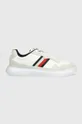 bianco Tommy Hilfiger sneakers LIGHTWEIGHT LEATHER MIX CUP Uomo