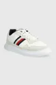Tommy Hilfiger sneakers LIGHTWEIGHT LEATHER MIX CUP bianco