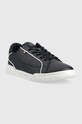 Tommy Hilfiger sneakers LO CUP LEATHER FM0FM04429 bleumarin SS23