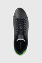 Δερμάτινα αθλητικά παπούτσια Tommy Hilfiger COURT SNEAKER LEATHER CUP σκούρο μπλε FM0FM04483