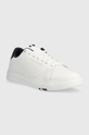 Δερμάτινα αθλητικά παπούτσια Tommy Hilfiger ELEVATED RBW CUPSOLE LEATHER λευκό