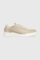 Tommy Hilfiger sneakersy skórzane ELEVATED CUPSOLE LEATHER tekstylny beżowy FM0FM04490
