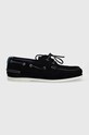 Замшеві мокасини Tommy Hilfiger TH BOAT SHOE CORE SUEDE FM0FM04505 темно-синій SS24