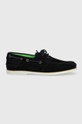 tmavomodrá Semišové mokasíny Tommy Hilfiger TH BOAT SHOE CORE SUEDE Pánsky