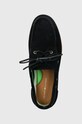 Велурени мокасини Tommy Hilfiger TH BOAT SHOE CORE SUEDE тъмносин FM0FM04505