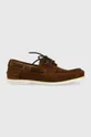 smeđa Mokasinke od brušene kože Tommy Hilfiger TH BOAT SHOE CORE SUEDE Muški