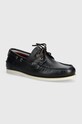 Tommy Hilfiger mokasyny skórzane TH BOAT SHOE CORE LEATHER skóra licowa granatowy FM0FM04506