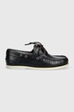 Tommy Hilfiger mocasini de piele TH BOAT SHOE CORE LEATHER FM0FM04506 bleumarin SS24