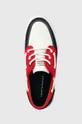 piros Tommy Hilfiger sportcipő CORE BOAT SHOE CANVAS