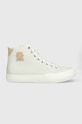 Δερμάτινα ελαφριά παπούτσια Tommy Hilfiger TH HI VULC PREMIUM UNDYED υφασμάτινο γκρί FM0FM04513