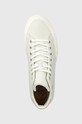 Δερμάτινα ελαφριά παπούτσια Tommy Hilfiger TH HI VULC PREMIUM UNDYED γκρί FM0FM04513
