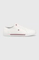 Tommy Hilfiger tenisówki CORE CORPORATE VULC CANVAS biały FM0FM04560