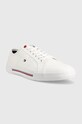 Tenisky Tommy Hilfiger CORE CORPORATE VULC CANVAS FM0FM04560 biela SS23