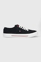 Tommy Hilfiger tenisówki CORE CORPORATE VULC CANVAS granatowy FM0FM04560