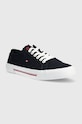 Tommy Hilfiger tenisówki CORE CORPORATE VULC CANVAS FM0FM04560 granatowy SS23