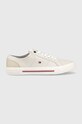Tommy Hilfiger tenisi CORE CORPORATE VULC CANVAS gri FM0FM04560