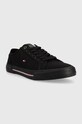 Tommy Hilfiger tenisówki CORE CORPORATE VULC CANVAS FM0FM04560 czarny SS23