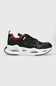 EA7 Emporio Armani sneakersy imitacja skóry licowej czarny X8X143.XK330.S515