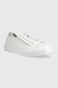 Δερμάτινα ελαφριά παπούτσια Karl Lagerfeld KAMPUS III λευκό
