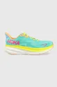 turquoise Hoka One One running shoes Clifton 9 Men’s