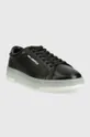 Δερμάτινα αθλητικά παπούτσια Karl Lagerfeld KOURT III μαύρο
