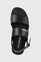 crna Kožne sandale Karl Lagerfeld KASTOR II