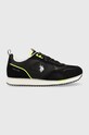 U.S. Polo Assn. sneakersy ETHAN imitacja skóry licowej czarny ETHAN001M.3TH1