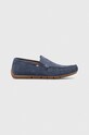 Semišové mokasíny U.S. Polo Assn. RIVER casual námořnická modř RIVER002M.3S1