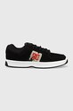 Sneakers boty DC Lynx semišová kůže černá ADYS100615