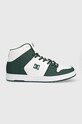 Sneakers boty DC Manteca semišová kůže zelená ADYS100743