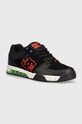 DC sneakersy tekstylny czarny ADYS200076