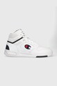 Champion sneakers din piele Mid Cut Shoe Z80 textil alb S22095