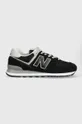 černá Sneakers boty New Balance 574 Black White Pánský