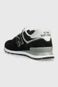 Sneakers boty New Balance 574 Black White <p> Svršek: Textilní materiál, Semišová kůže Vnitřek: Textilní materiál Podrážka: Umělá hmota</p>