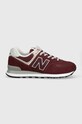 Topánky New Balance semišová koža burgundské ML574EVM
