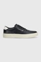 BOSS sneakersy skórzane Gary x Porsche niska granatowy 50492628.401