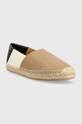 BOSS espadryle skórzane Madeira 50493009.280 beżowy SS23
