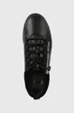 μαύρο Δερμάτινα αθλητικά παπούτσια Michael Kors Keating Zip