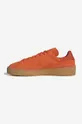 Semišové sneakers boty adidas Originals Stan Smith Crepe oranžová