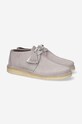 Kožené poltopánky Clarks Desert Trek 26170131 sivá