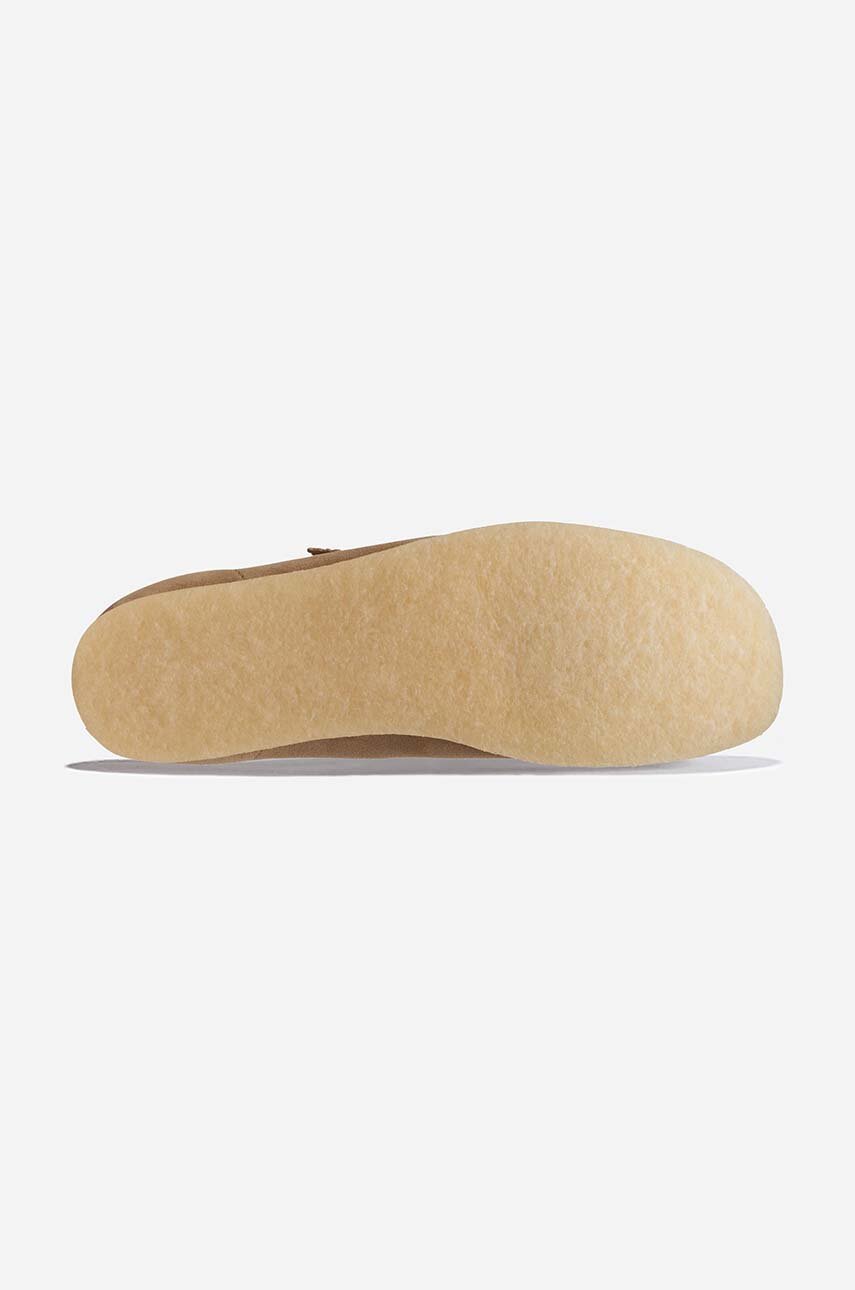 Semišové mokasíny Clarks Originals Wallabee Sandstone hnedá