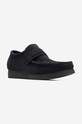 Μοκασίνια σουέτ Clarks Clarks Originals Wallabee Loafer 26172503 μαύρο 26172503