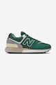 New Balance sneakers U574LGNW faux grain leather green U574LGNW