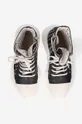 black Rick Owens leather trainers
