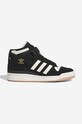 Kožené tenisky adidas Originals Forum Mid povrstvená useň čierna FZ6252