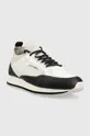 Calvin Klein sneakers LOW TOP LACE UP NYLON bianco