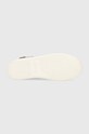 Δερμάτινα αθλητικά παπούτσια Calvin Klein HIGH TOP LACE UP W/PLAQUE HM0HM00973 λευκό