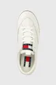 bianco Tommy Jeans sneakers TOMMY JEANS LEATHER VULC ESS
