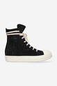 Rick Owens teniși Denim negru DU01C6807.SLASH