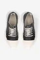 black Rick Owens leather plimsolls Abstract